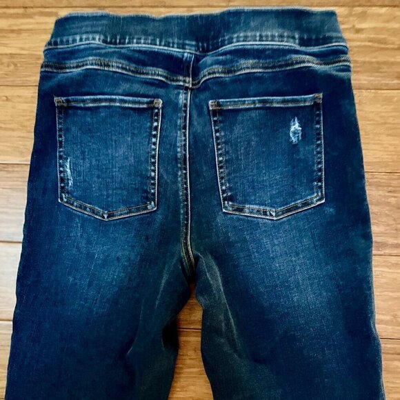 Spanx Women's Distressed Skinny Blue Jeans Size M - Picture 4 of 12